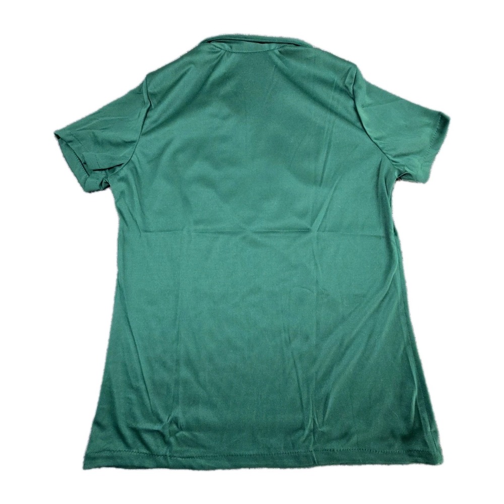 Bonilla Bowling Shirt Vintage 70s‎ Mens 36/38 Green USA NOS Big Pointed Collar - Picture 2 of 9